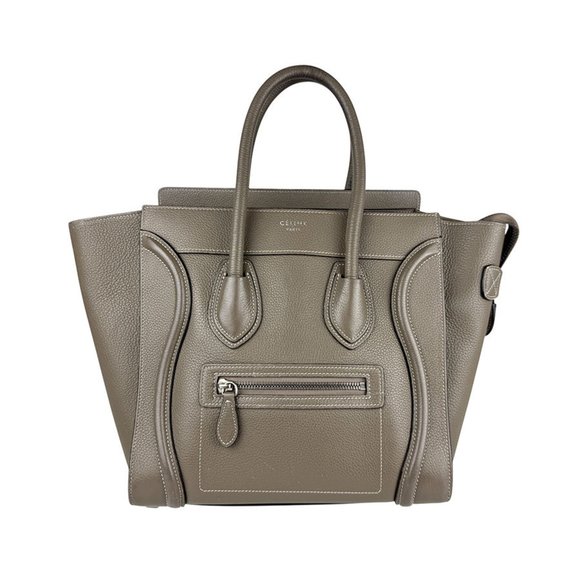 CELINE Gray Leather Bag - Picture 1 of 5